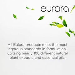 Hair after application with Eufora Hydration leave-in conditioner ready for styling.