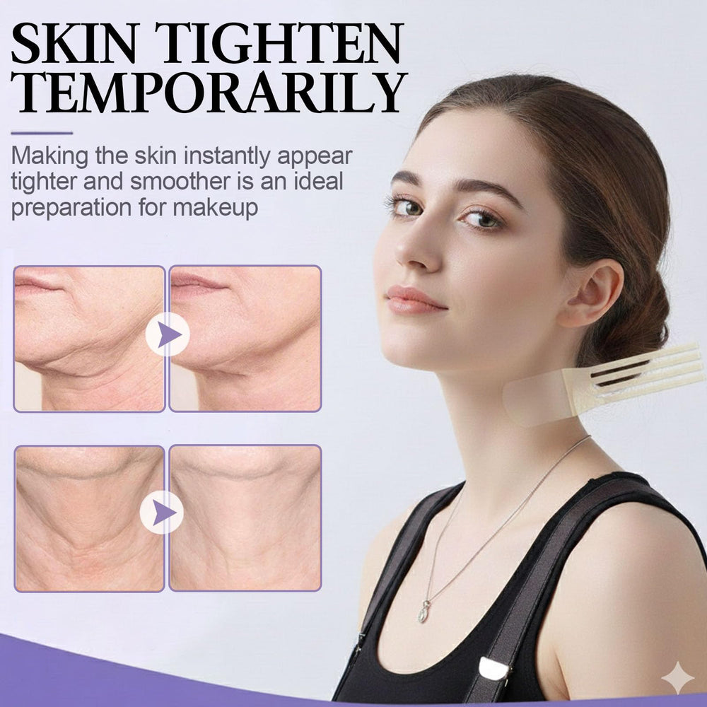 EUGYSENCE neck lift tape elastic bands for secure, adjustable lift.