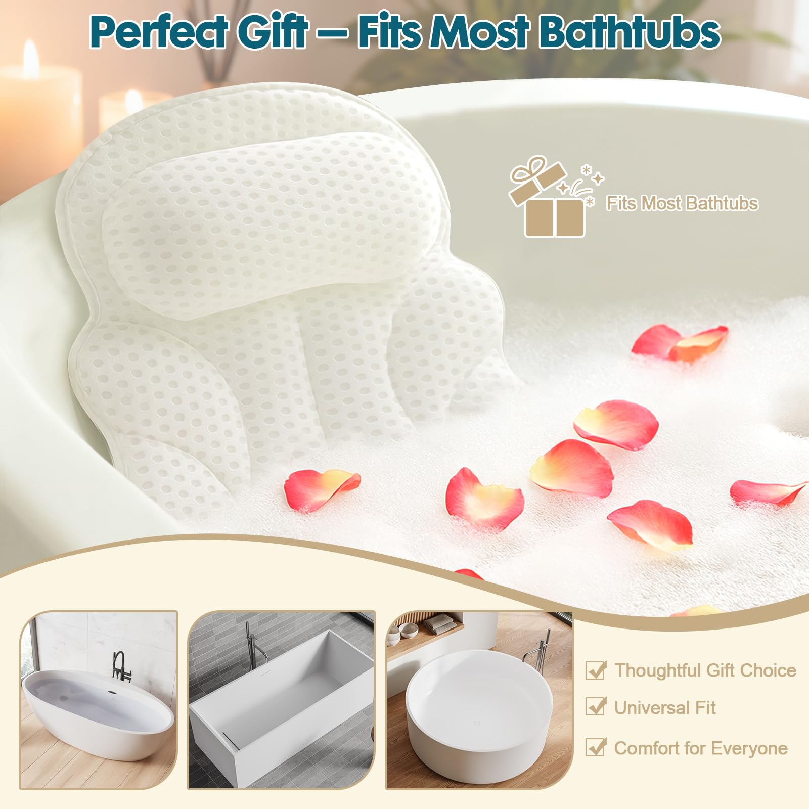 EULAXLAB-bath-pillow-gift-pack makes a thoughtful spa gift for relaxation lovers.