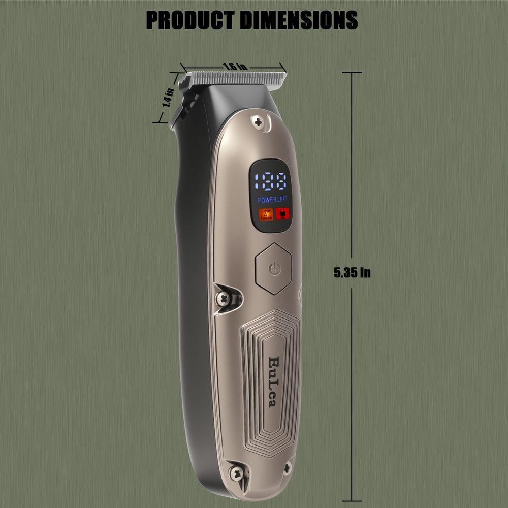 EuLea cordless beard trimmer shows quick, clean beard lines for everyday care.