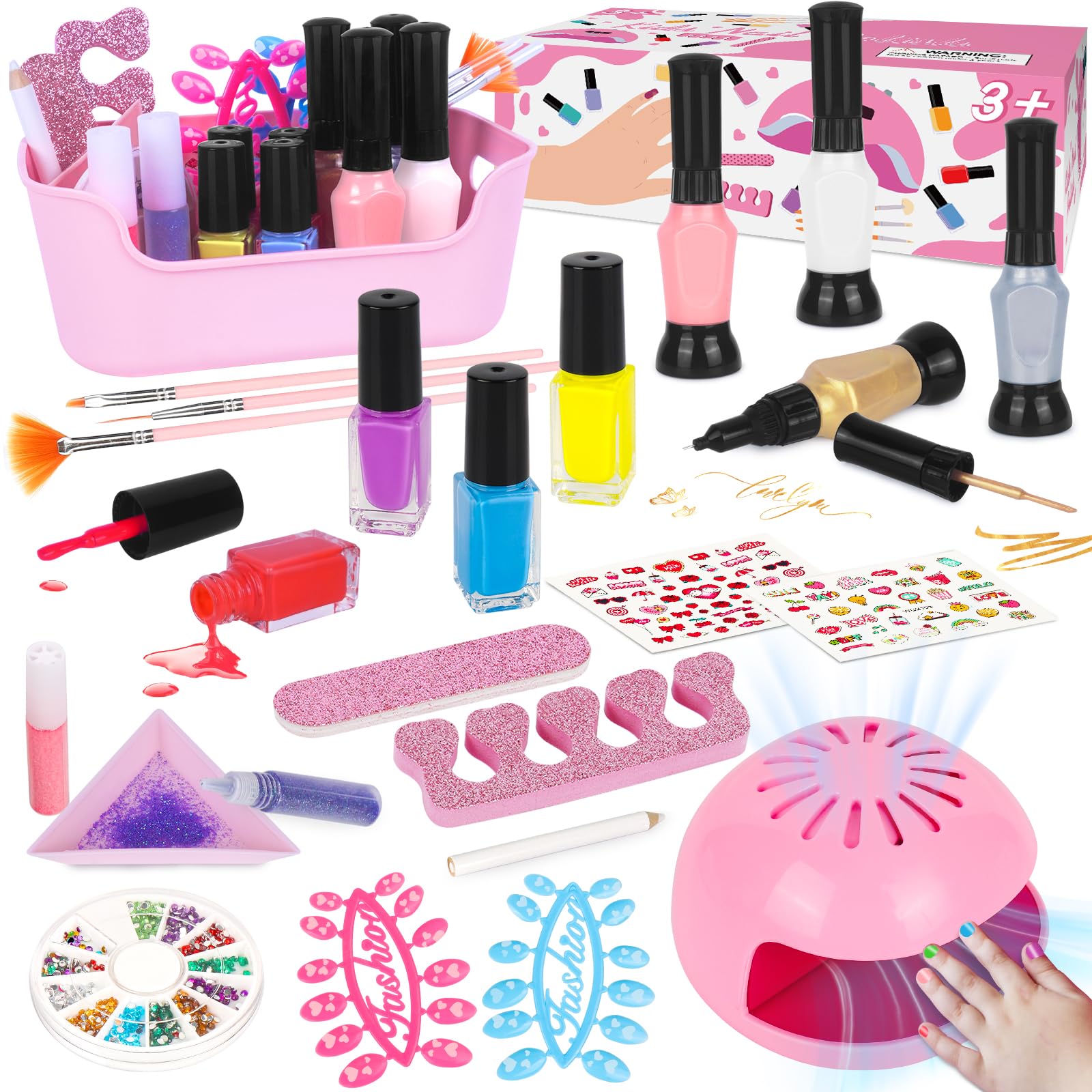 EULRGAUS juego esmaltes para niñas con 27 piezas fomenta creatividad segura.