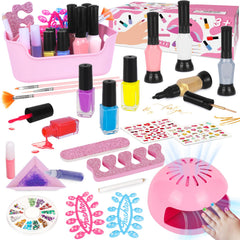 EULRGAUS juego esmaltes para niñas con 27 piezas fomenta creatividad segura.