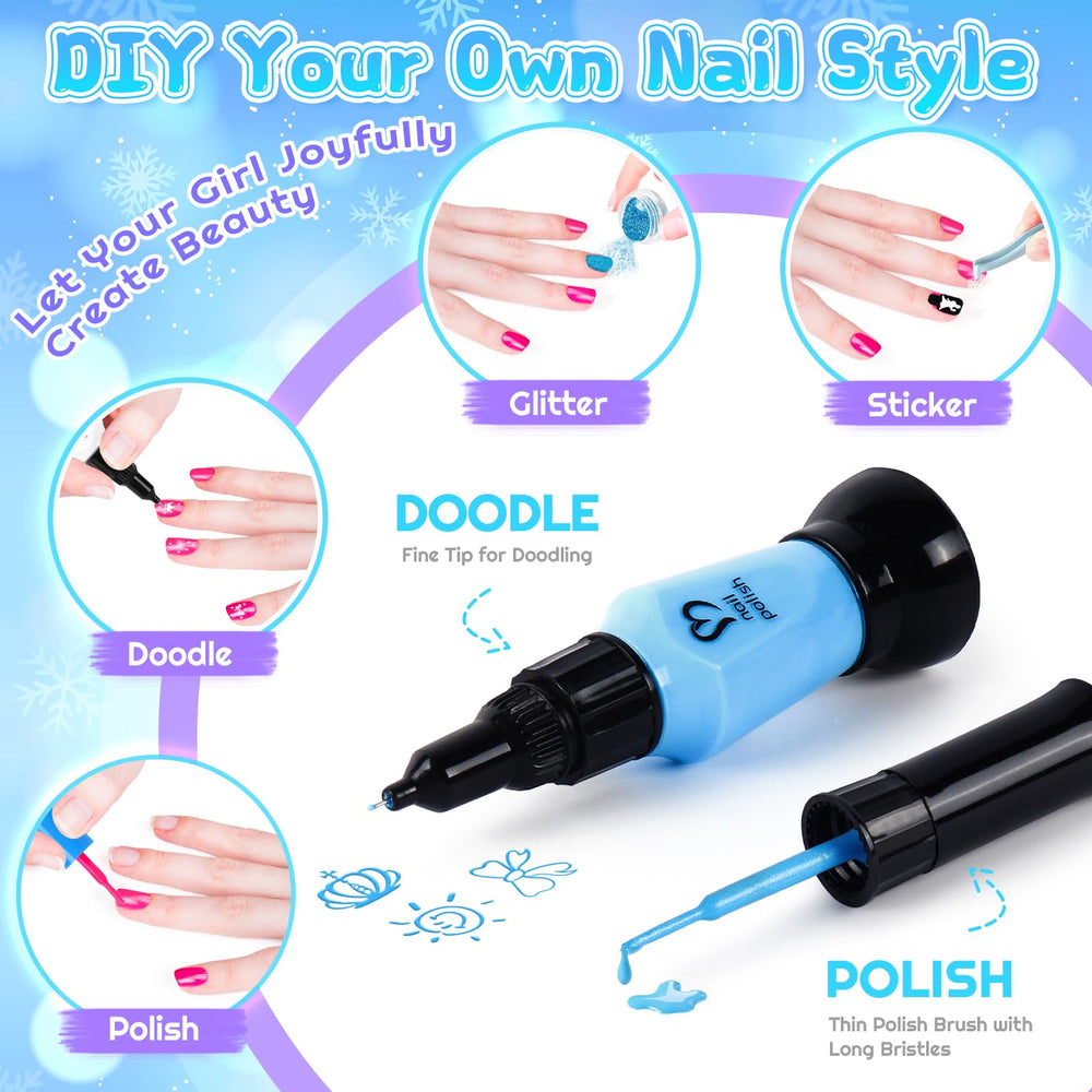 EULRGAUS nail art pens enable drawing hearts, flowers, and patterns with ease.
