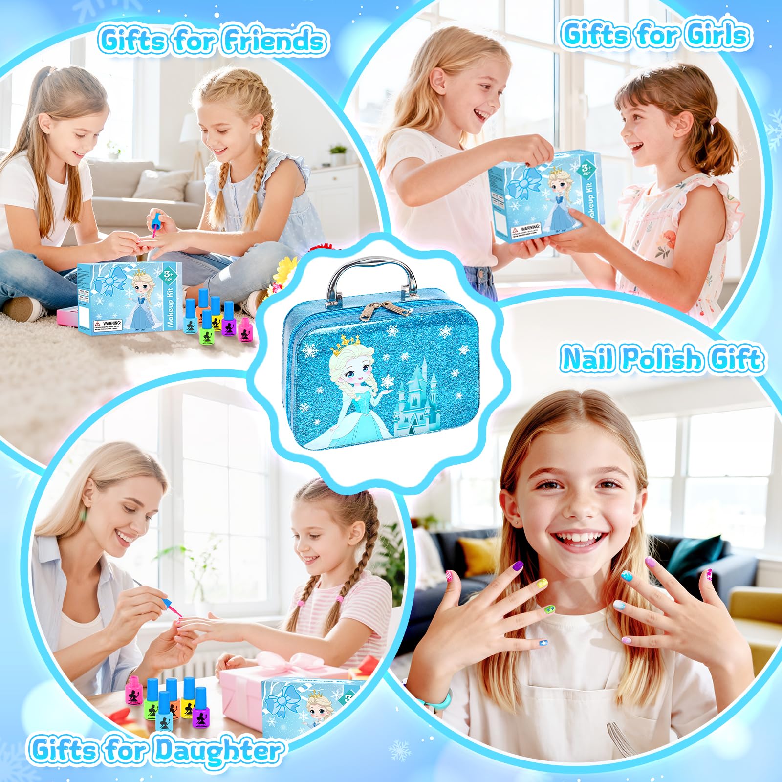 EULRGAUS press-on nail set offers ready-to-wear fun for pretend dressing up.