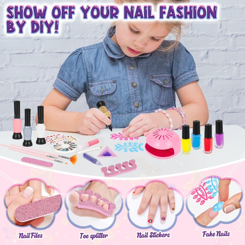 EULRGAUS uñas-falsas para niñas permiten practicar diseños.