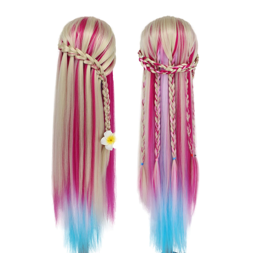 Eumos hair styling practice mannequin ideal for braiding and curling
