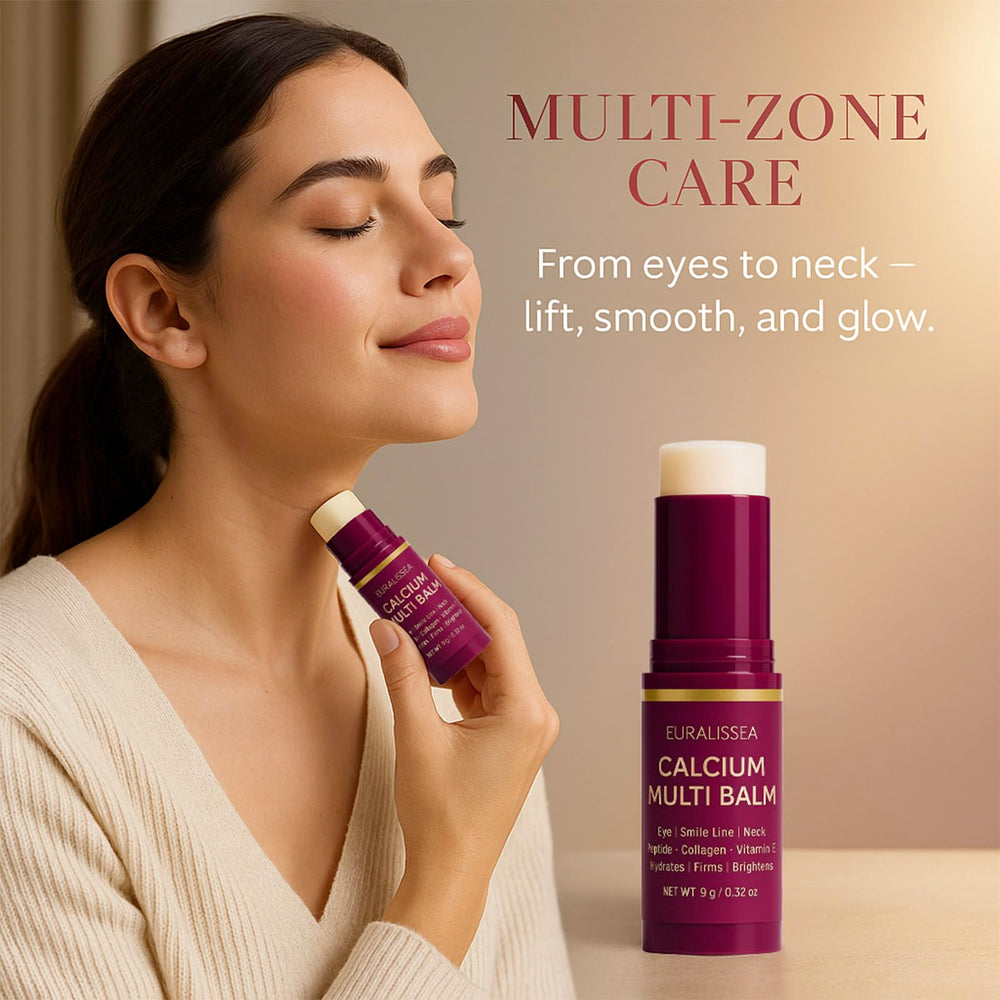 Euralissea Calcium Volume Multi Balm eyes application provides gentle firming and hydration.