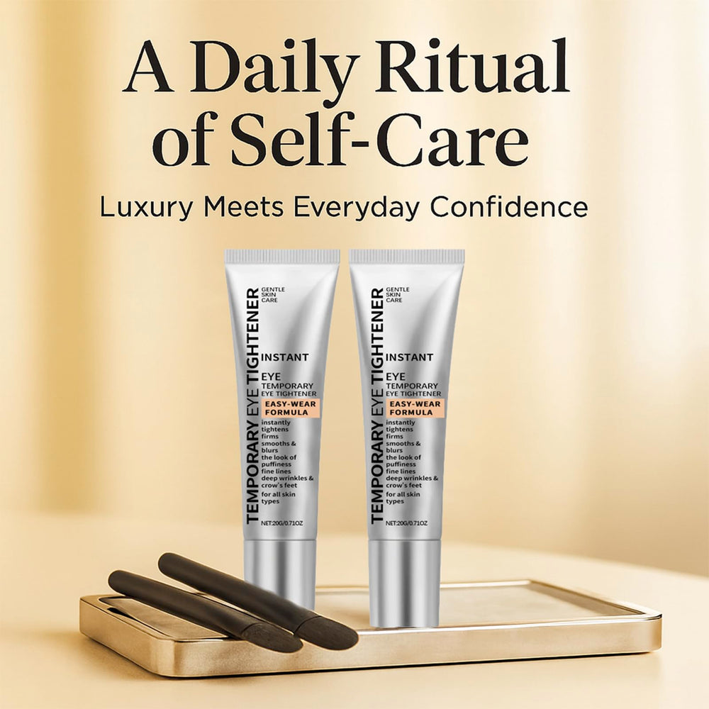 Euralissea Perfection Eye Tightener cream tube close-up highlights silky texture for quick use.