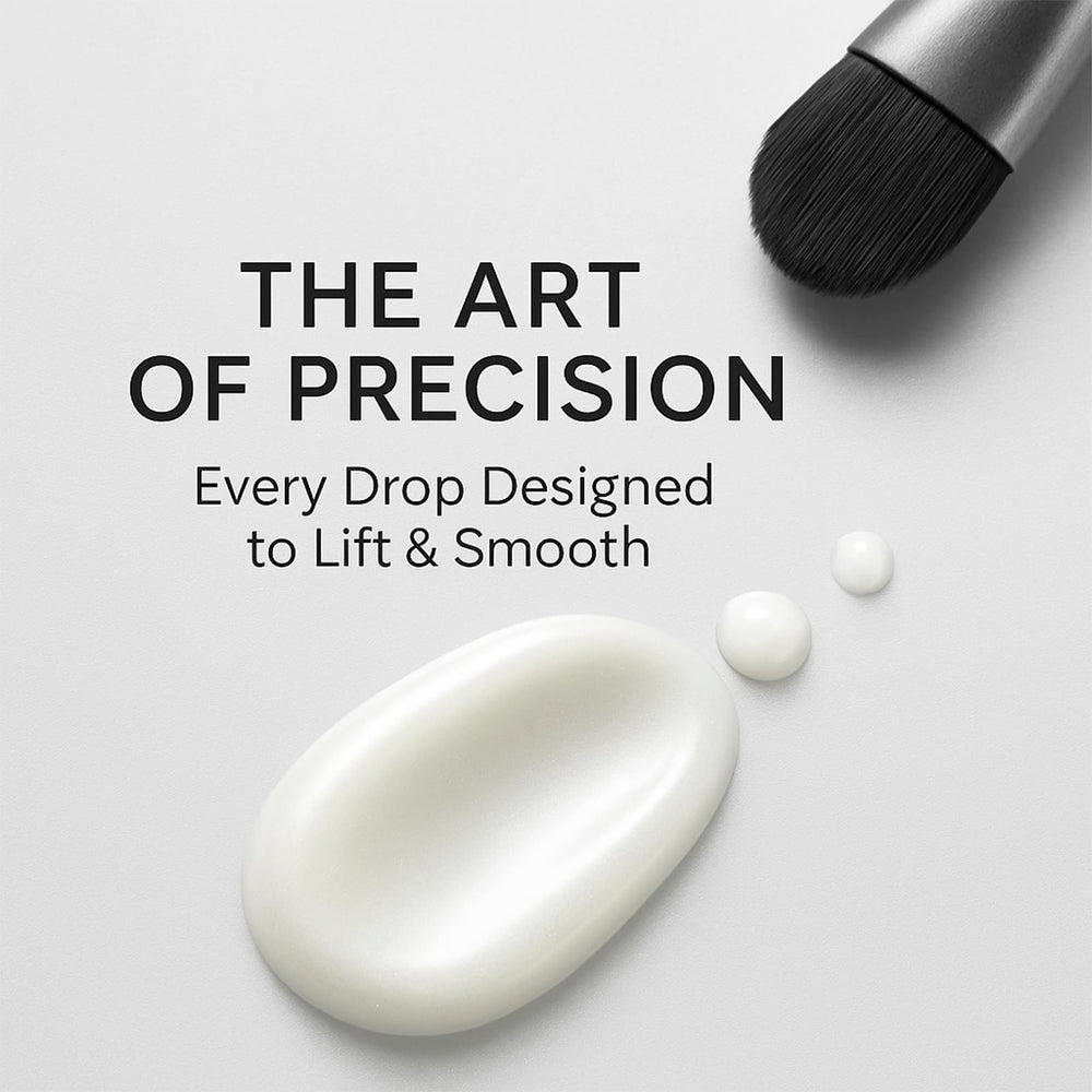 Euralissea Perfection Eye Tightener under-eye application scene shows smoother-looking area.