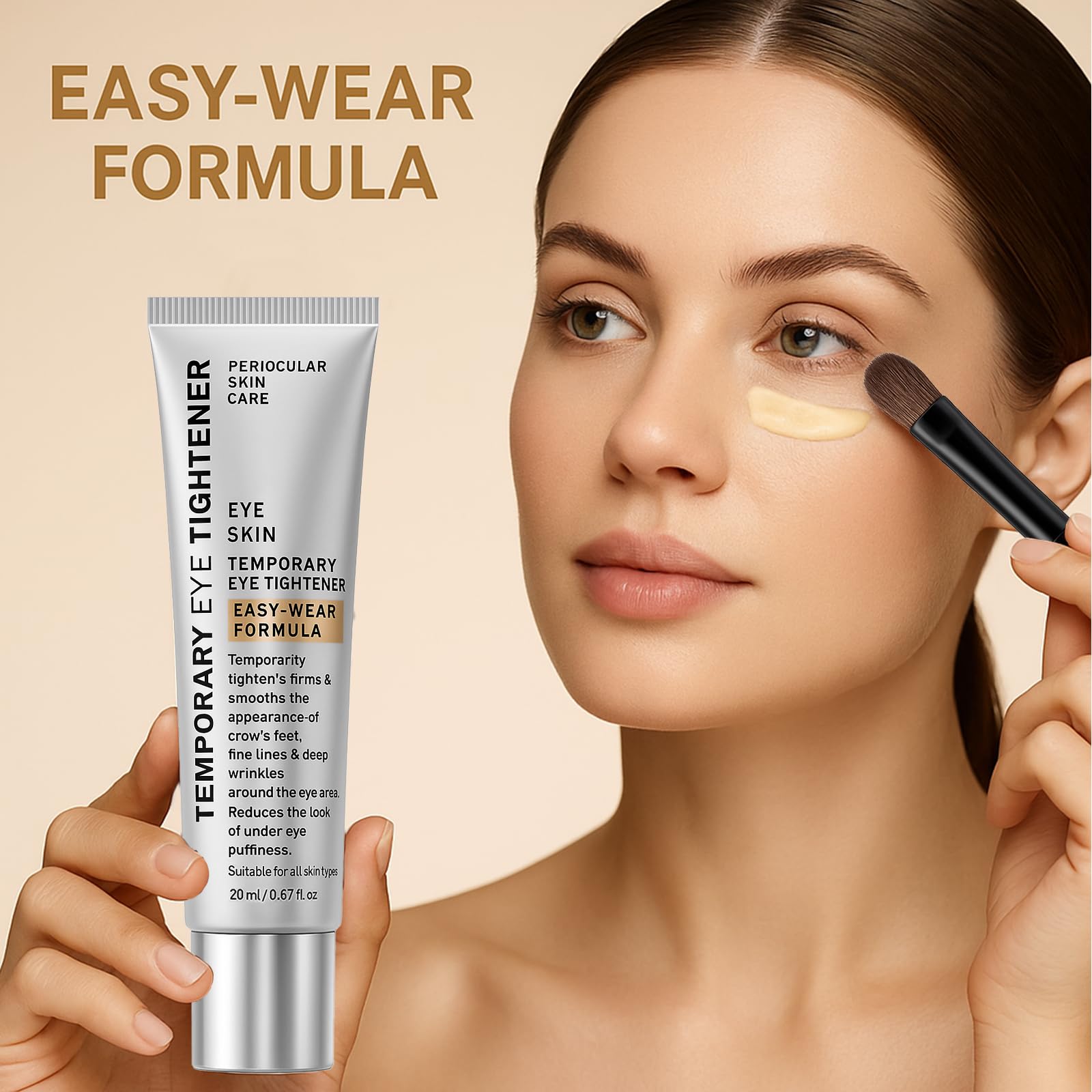 Euralissea Perfection Eye Tightening Cream eye area focus showing brightened look