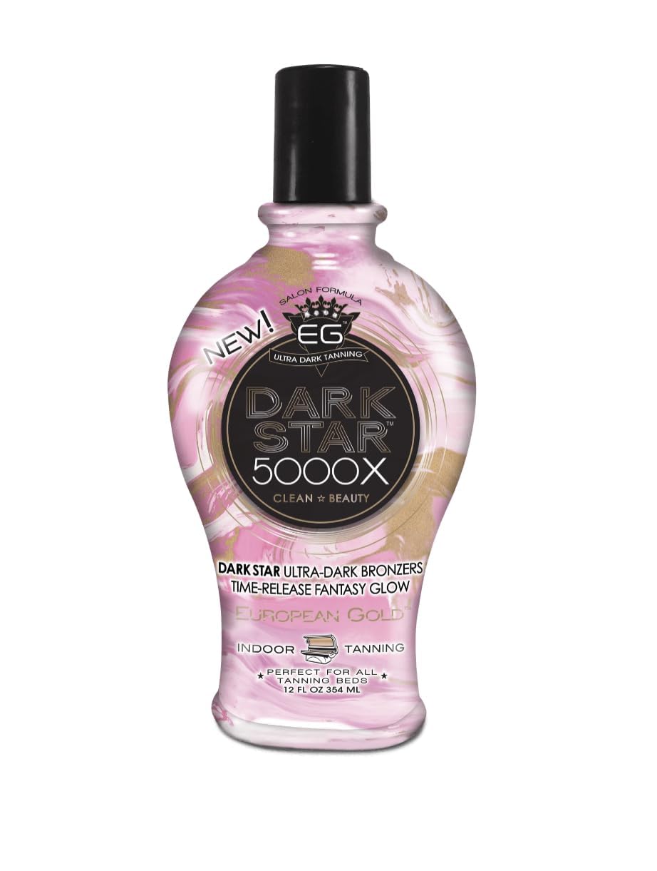 European Gold Dark Star 5000X lotion application delivers even coverage and quick absorption.