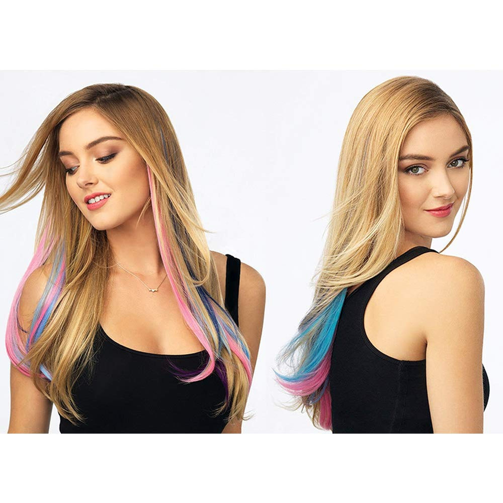 EuTengHao easy clip-in application for fast hairstyle changes.