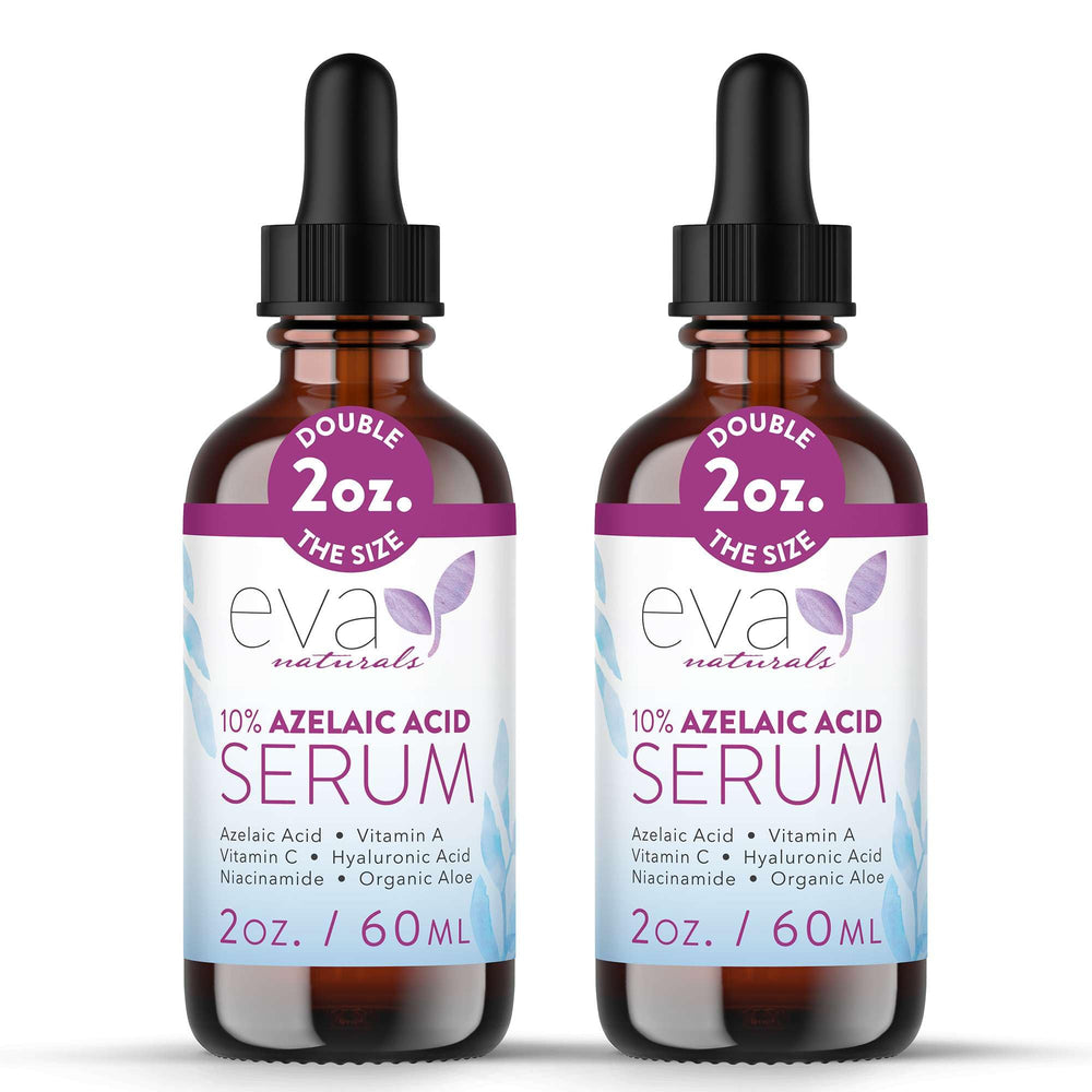 Eva Naturals azelaic acid serum bottle pump for easy daily application