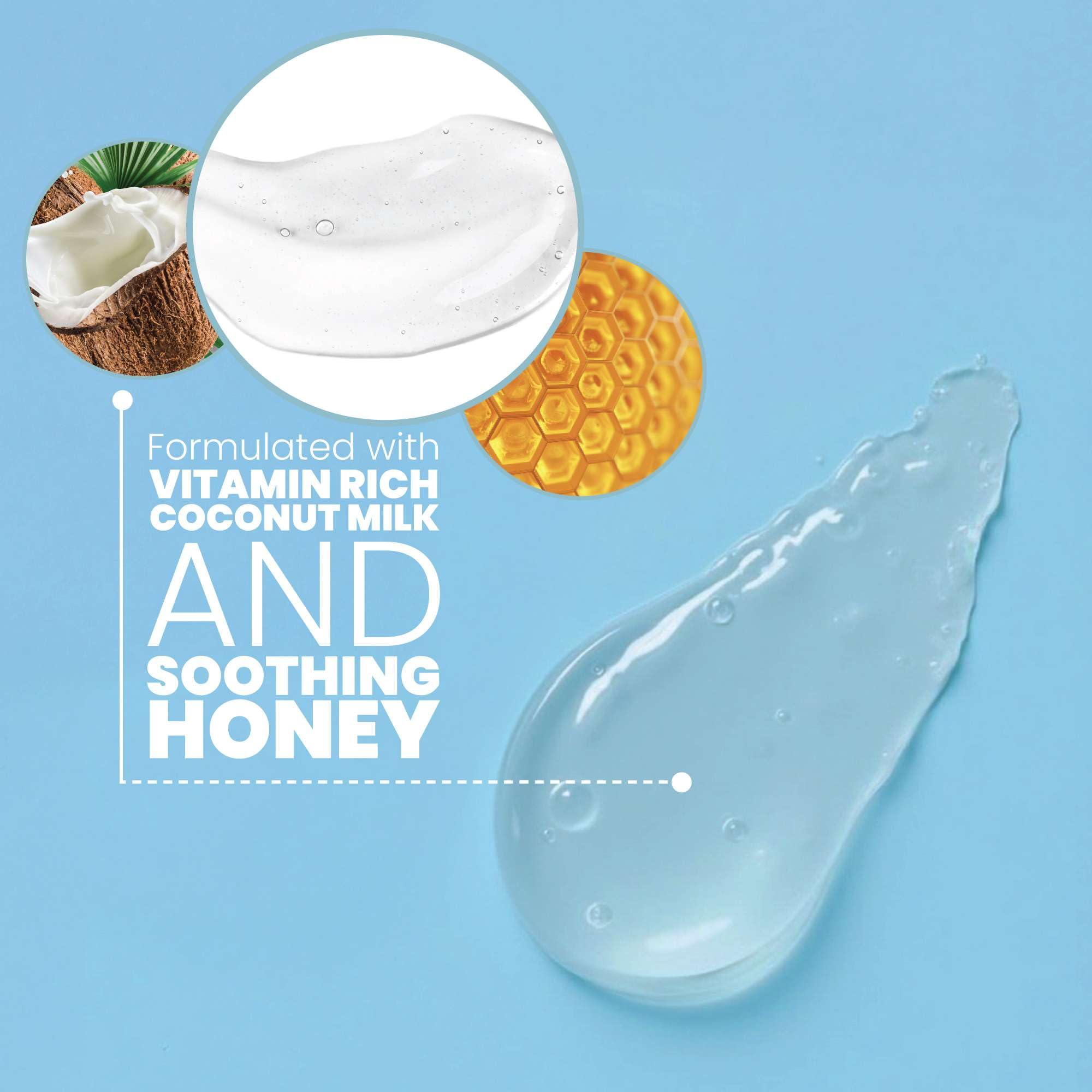 Eva Naturals Coconut and Honey Foaming Face Wash for daily use in skincare routine.