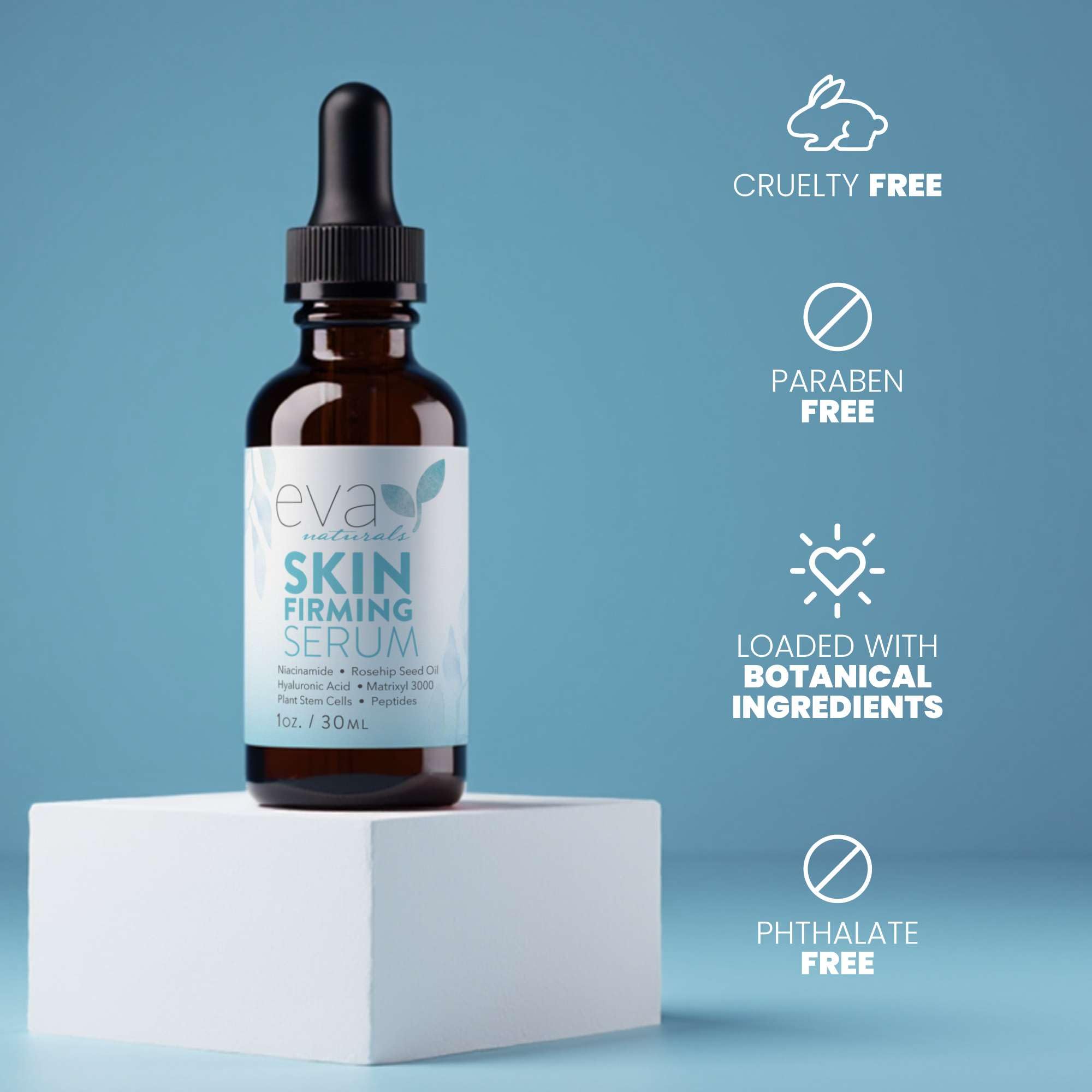 Eva Naturals day and night routine usage image for versatile skincare