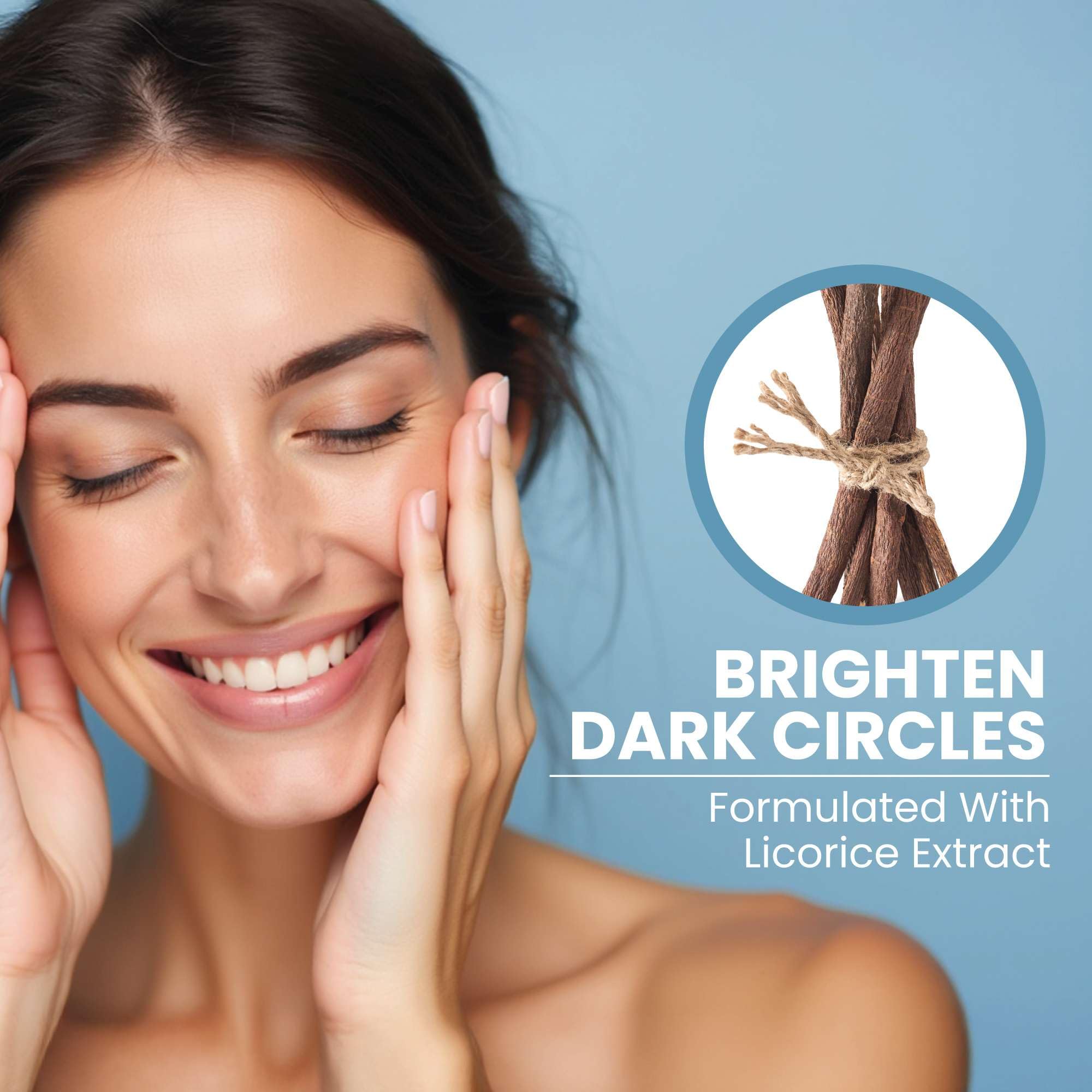 Eva Naturals Eye Gel silky texture shows quick absorption.