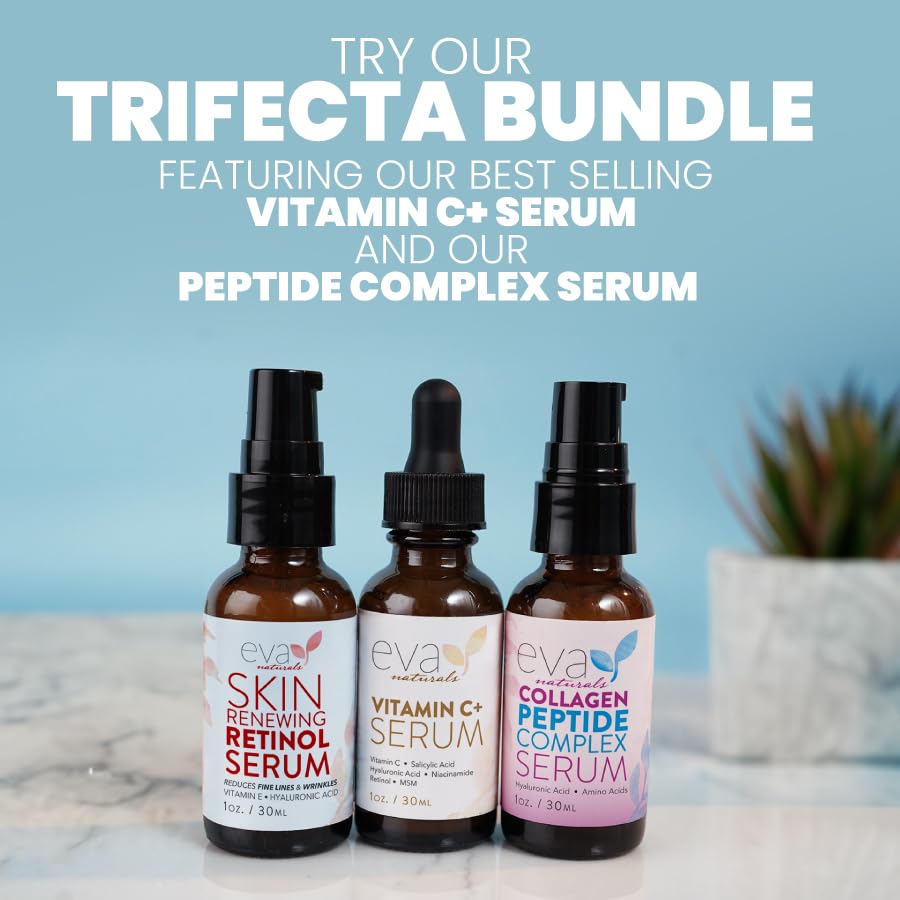 Eva Naturals facelift bundle on vanity for easy daily routine