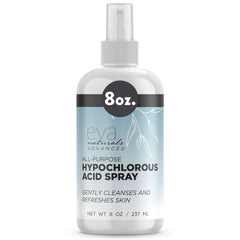 Eva Naturals HOCl facial mist bottle for balanced, hydrated skin in daily use