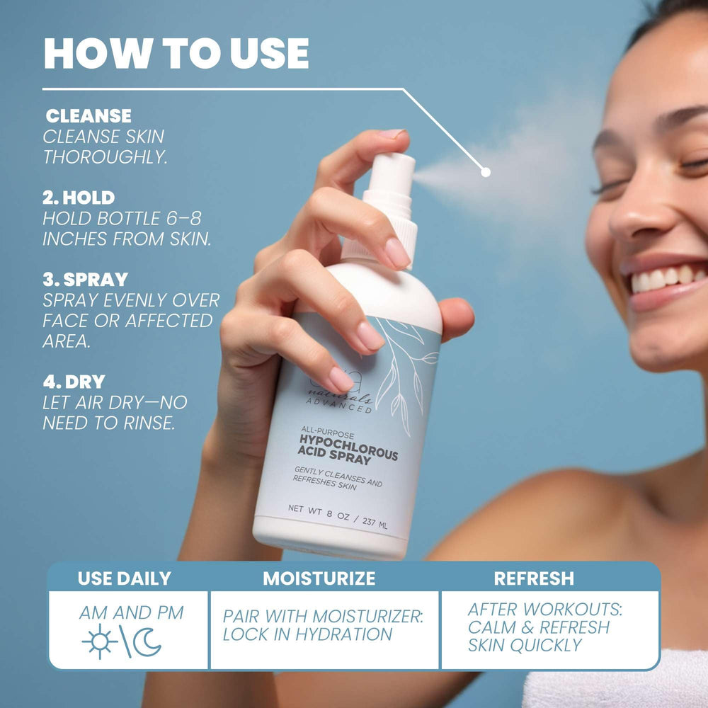Eva Naturals HOCl gym bag mist for quick post-workout cleanups