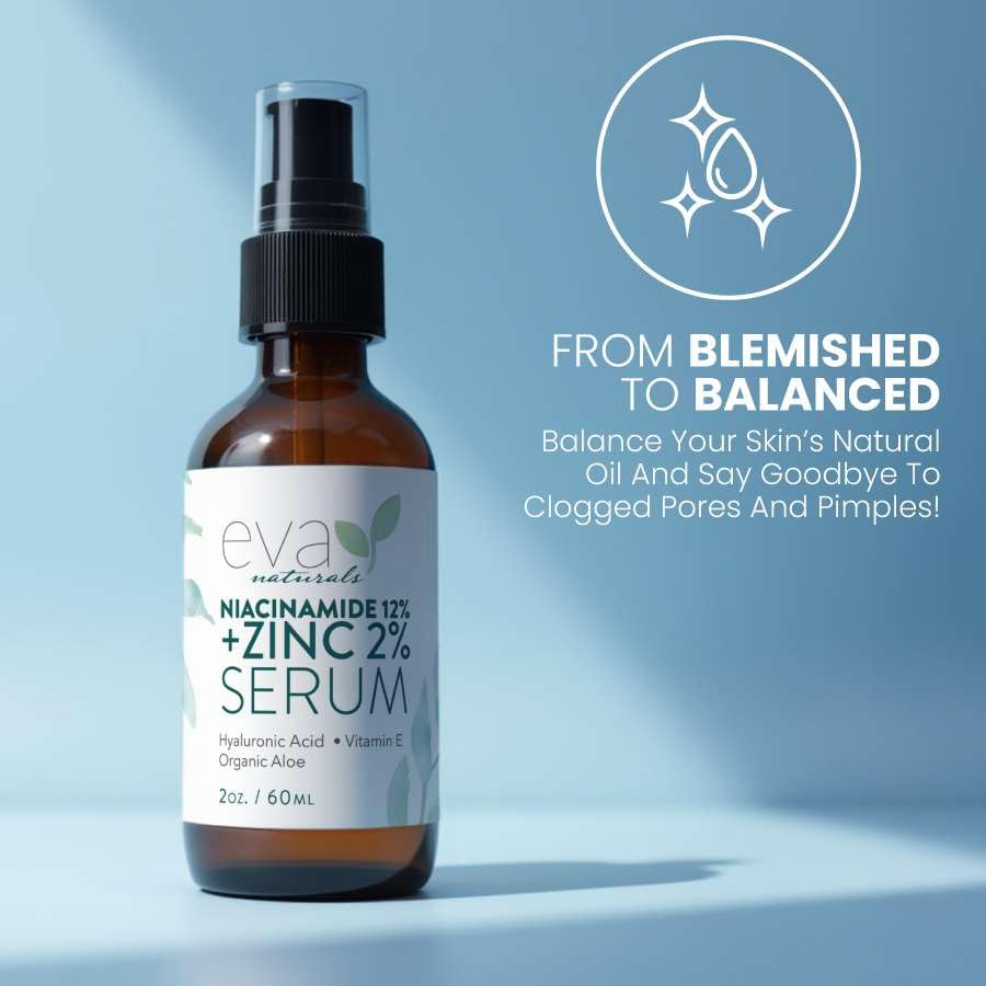 Eva Naturals Niacinamide 2-pack showcases savings and routine consistency.