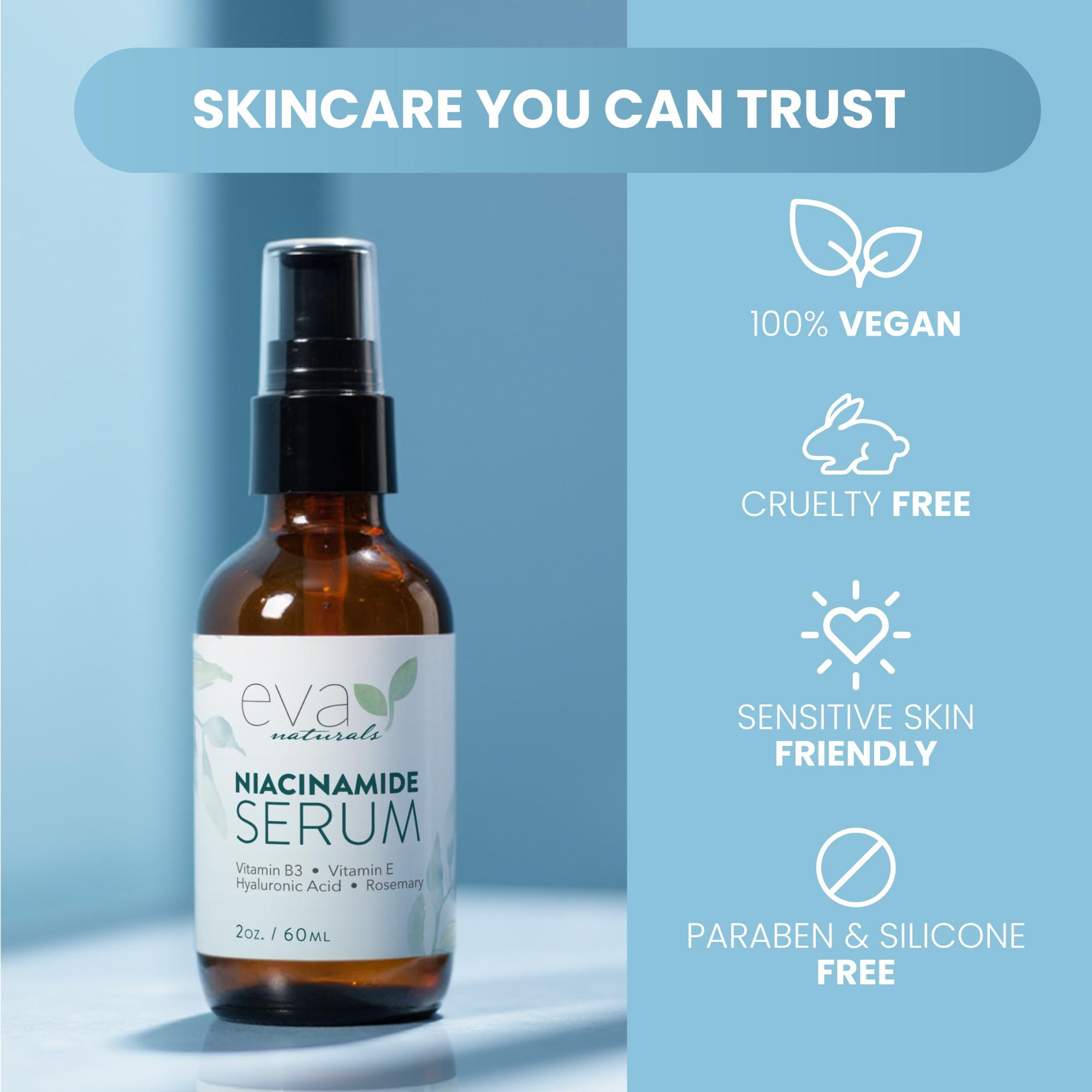 Eva Naturals Niacinamide Serum neem seed oil closeup signals blemish care