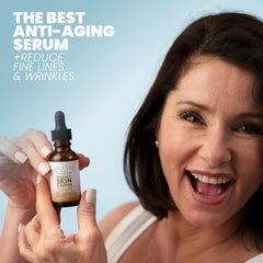 Eva Naturals Vitamin C Serum application dropper enables even, easy distribution.