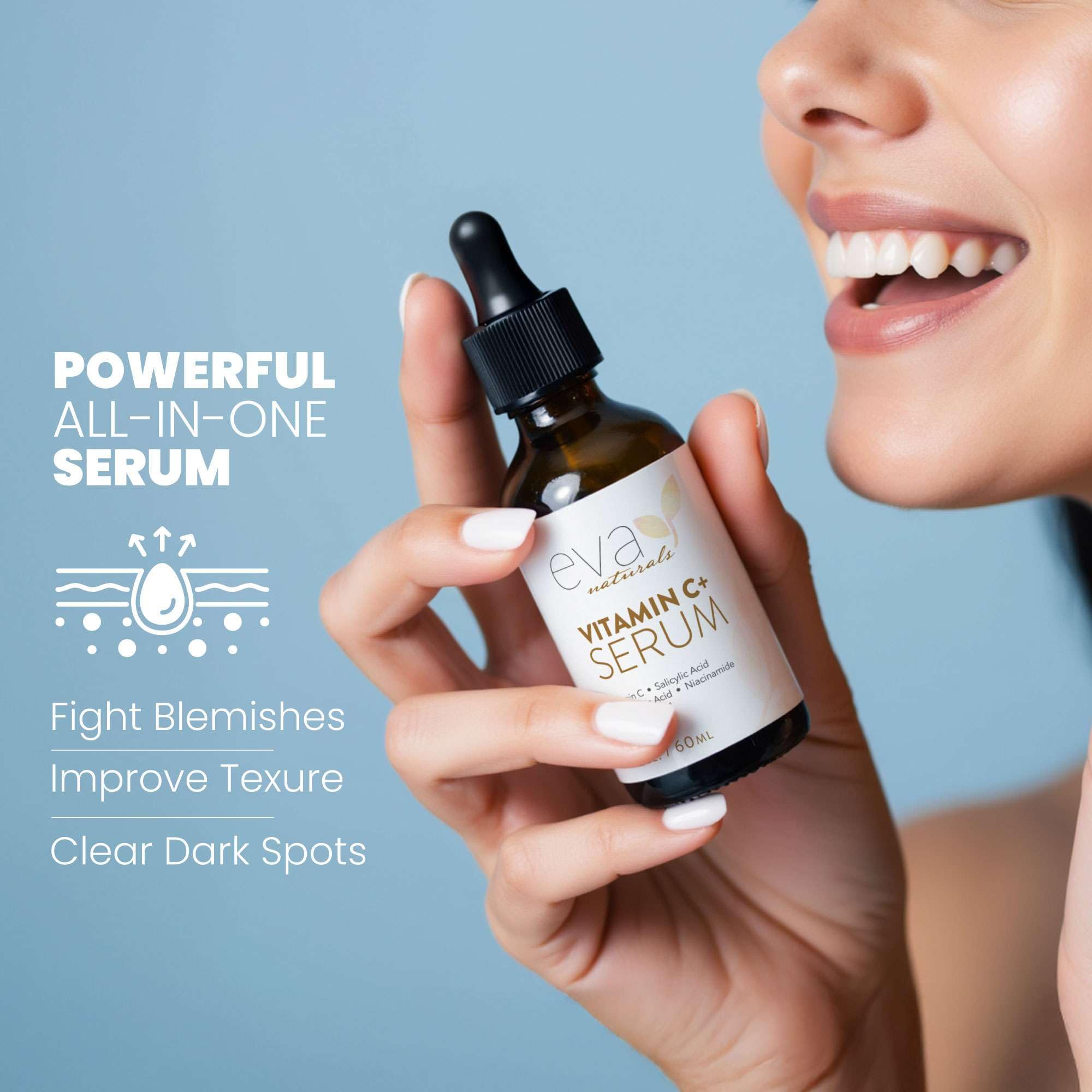 Eva Naturals Vitamin C Serum bottle label zoom