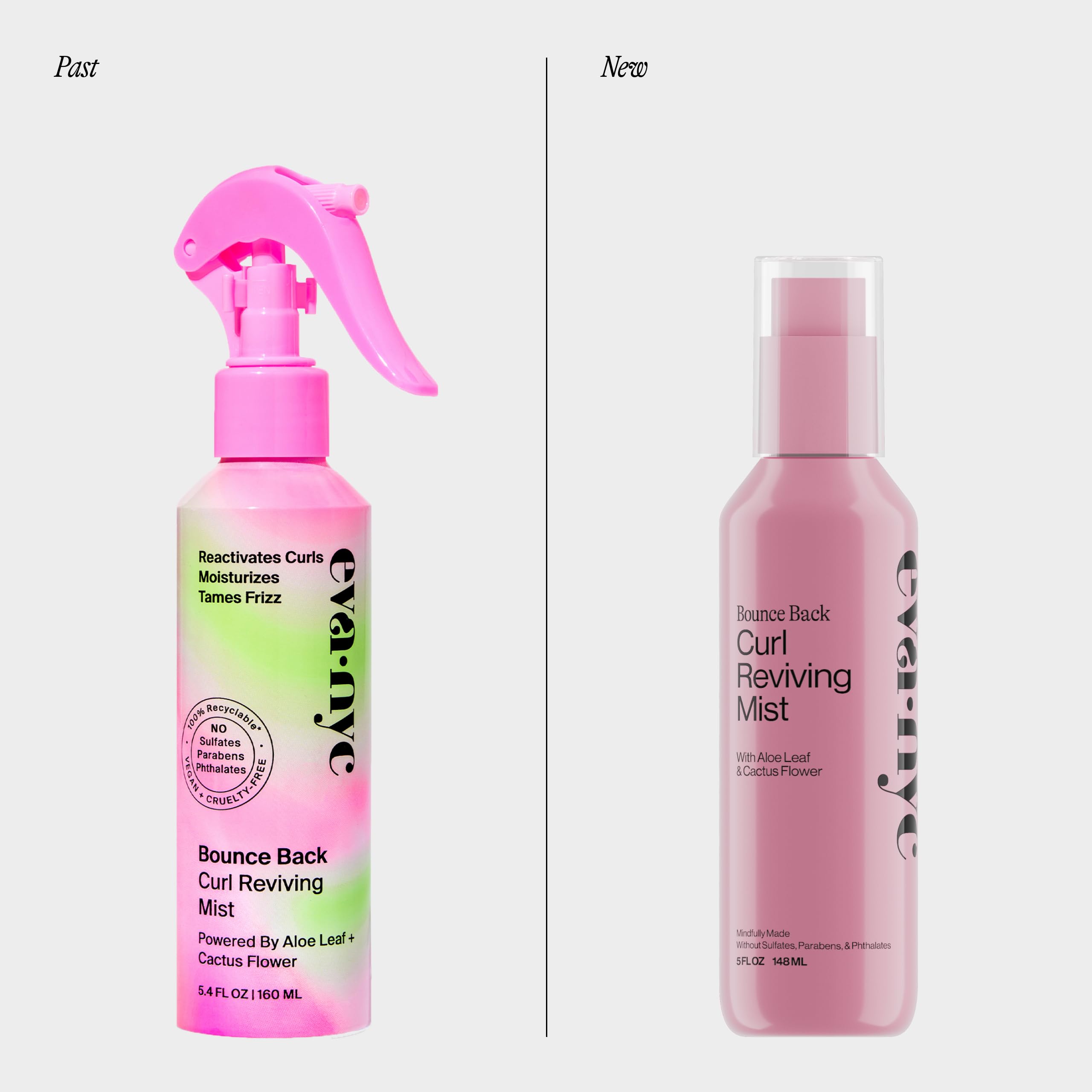 Eva NYC aloe leaf hydration highlight shows rehydration benefits for healthier looking curls.