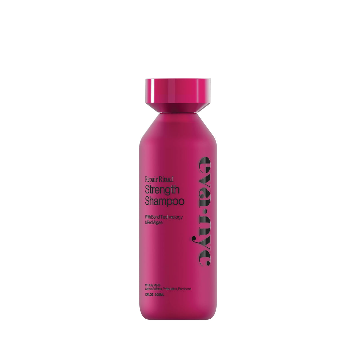 Eva NYC Ritual Repair Shampoo bottle demonstrates bond-strengthening care for hair