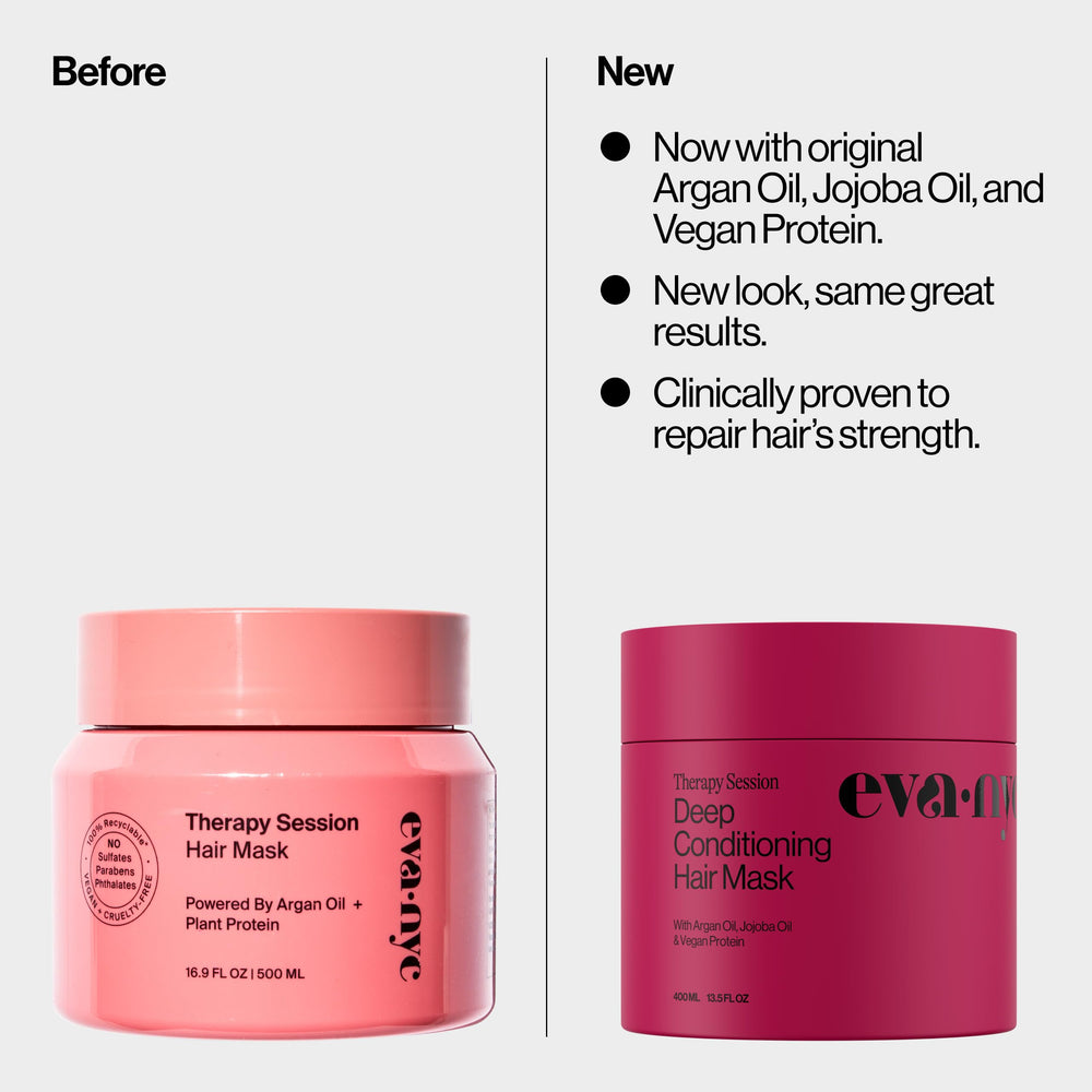 EVA·NYC Therapy Session mask application on wet hair for quick repair