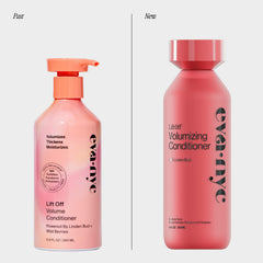 Eva NYC volumizing conditioner bottle back label highlights clean formula and responsible ingredients