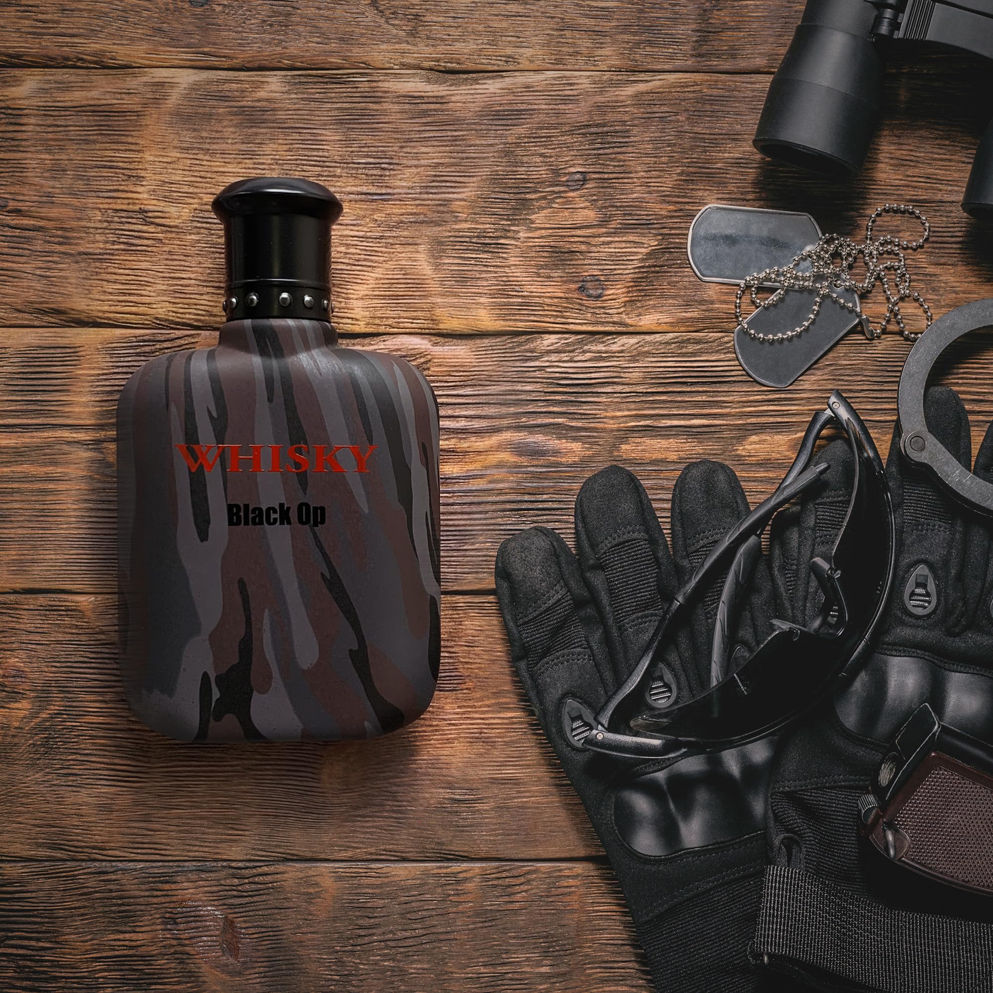 WHISKY BLACK OP base notes patchouli ambroxan vetiver deliver warmth and lasting presence