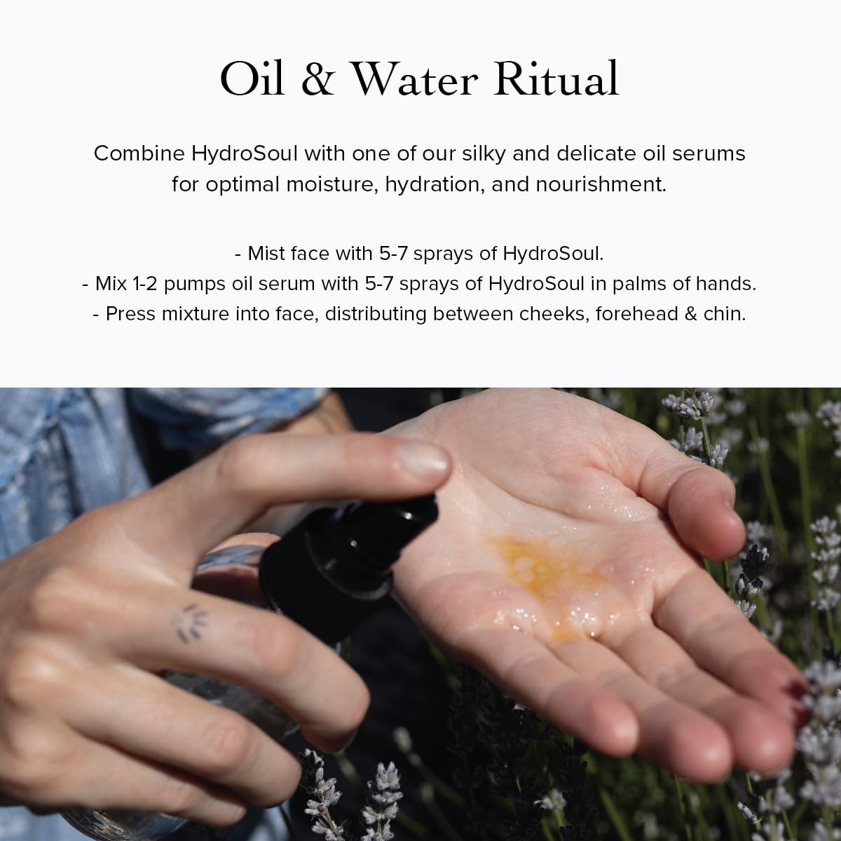 macro close-up of skin after using evanhealy frankincense hydrosoul for refreshed texture.