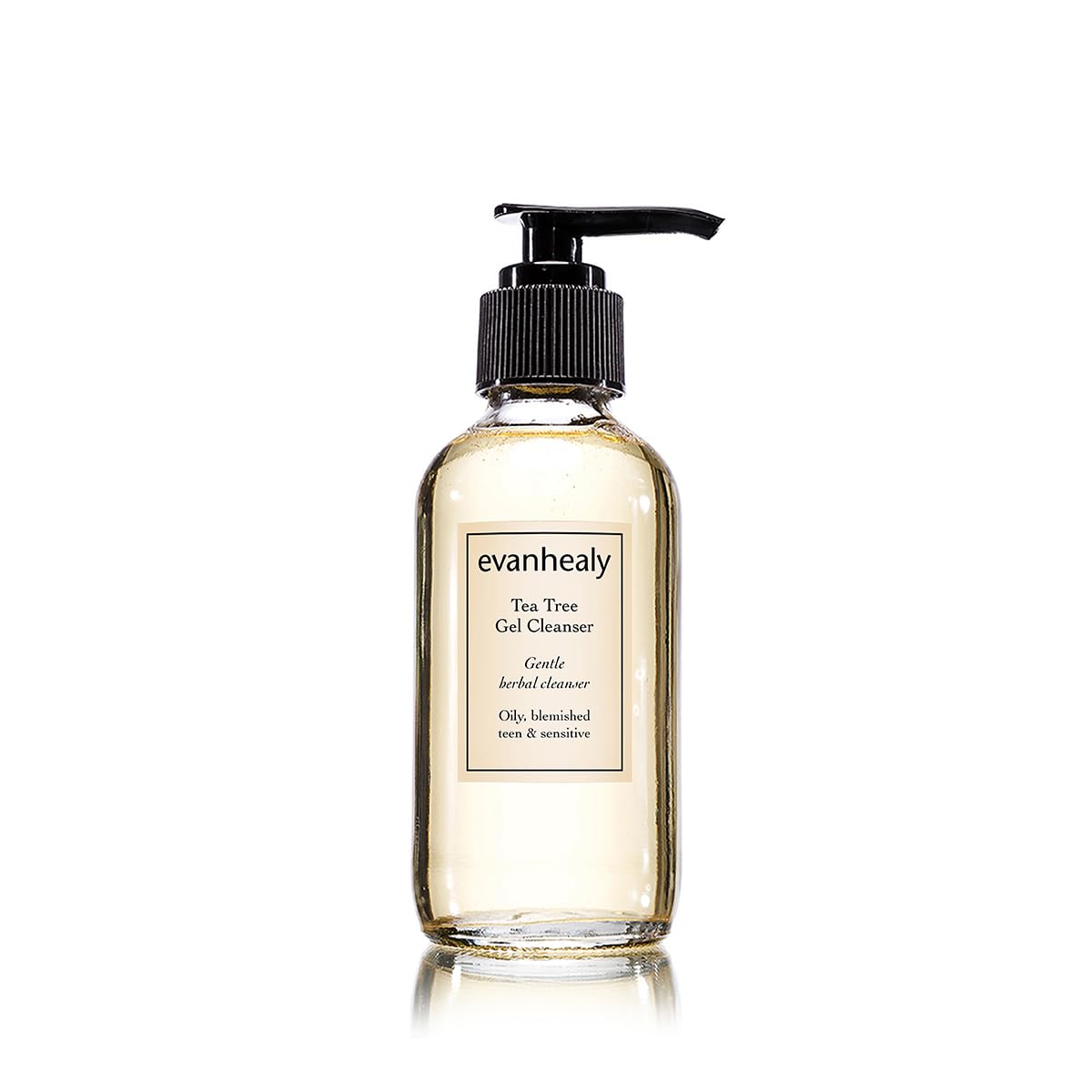 Evanhealy Tea Tree Gel Cleanser bottle for daily refreshing cleanse.