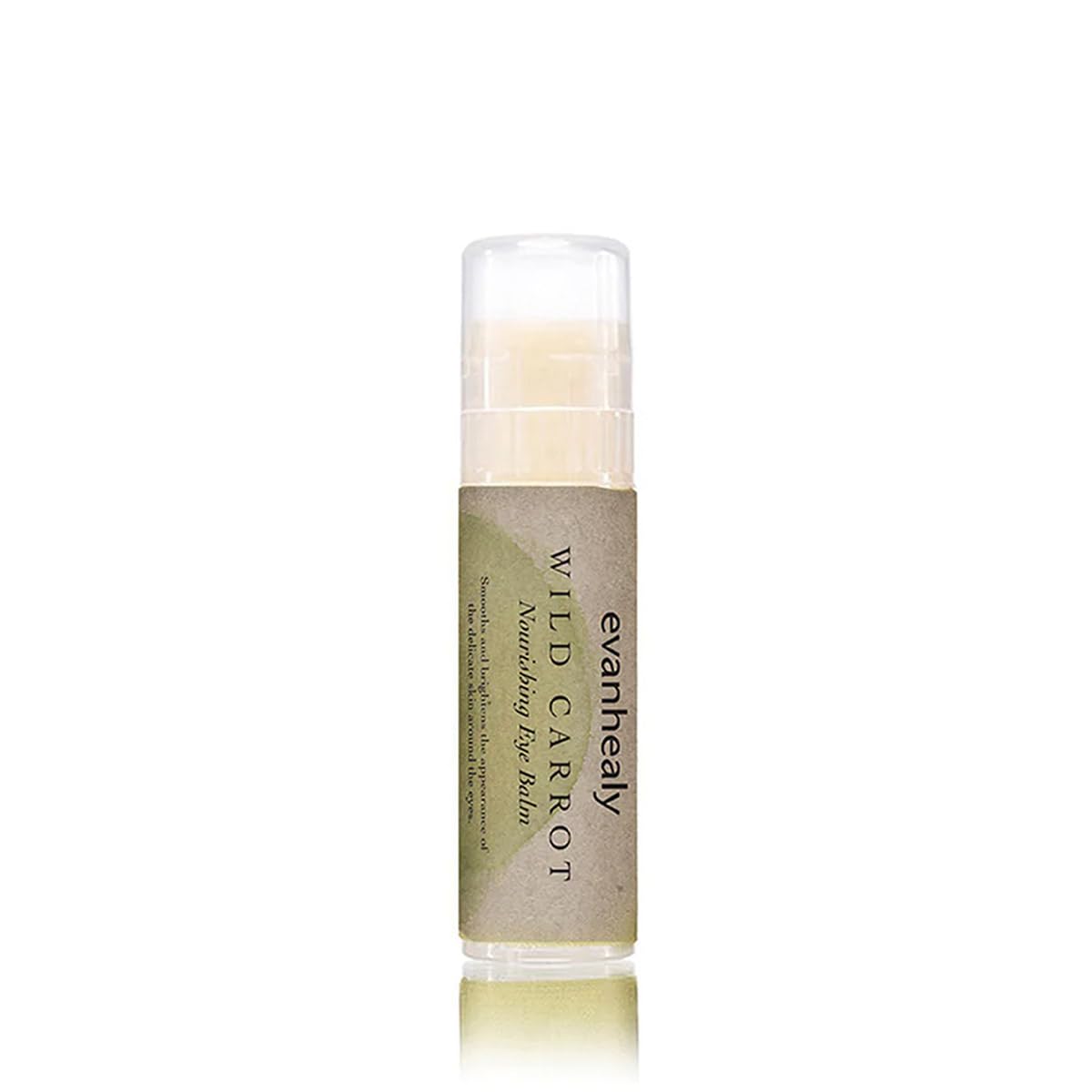 Evanhealy Wild Carrot Immortelle Eye Balm tube for on-the-go moisture.