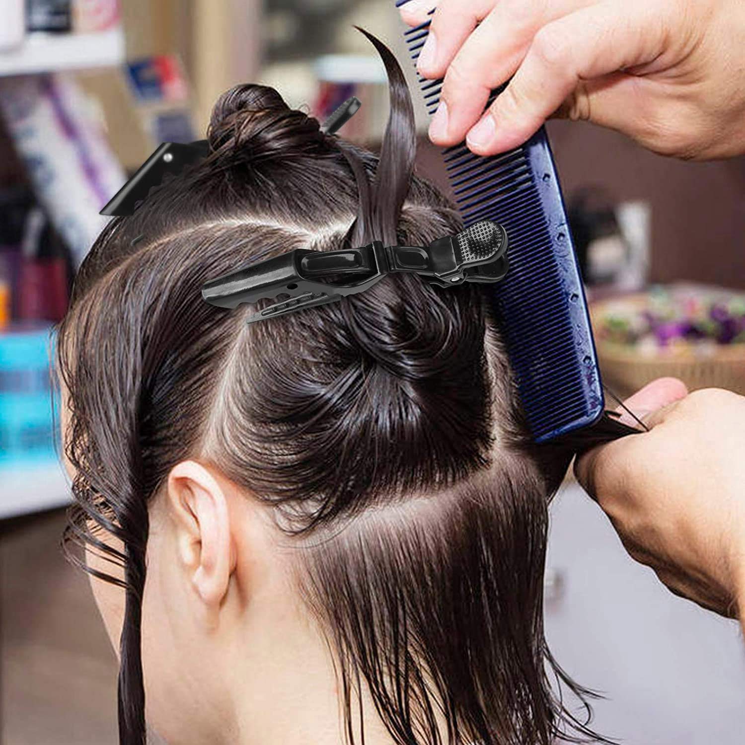 Evans value pack Brazilian keratin hair smoothing application set closeup enables precise at-home use.