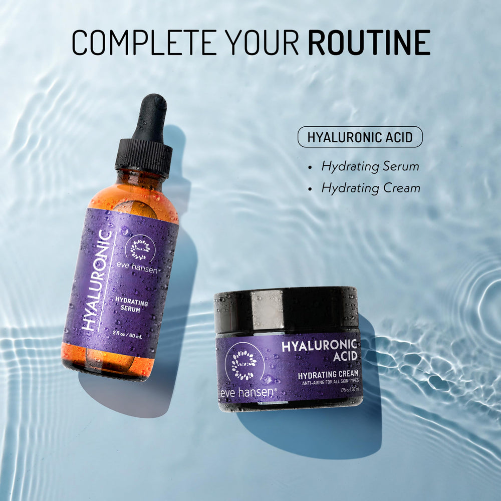 Eve Hansen Hyaluronic Serum with organic jojoba oil nourishes without heaviness