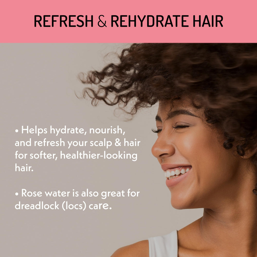 Eve Hansen rose water spray as makeup setting, lightweight finish and long wear possibility.