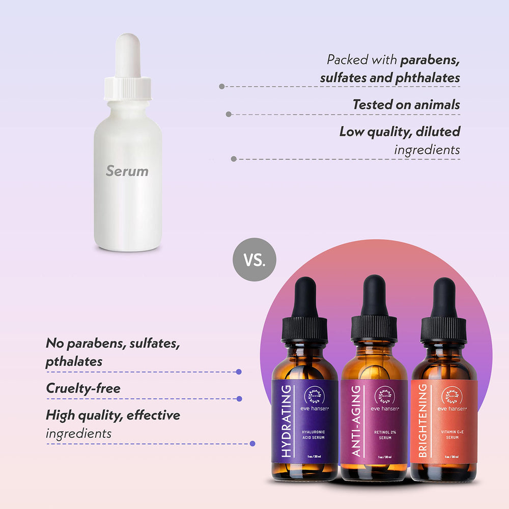Eve Hansen serum pump in use for easy daily application.