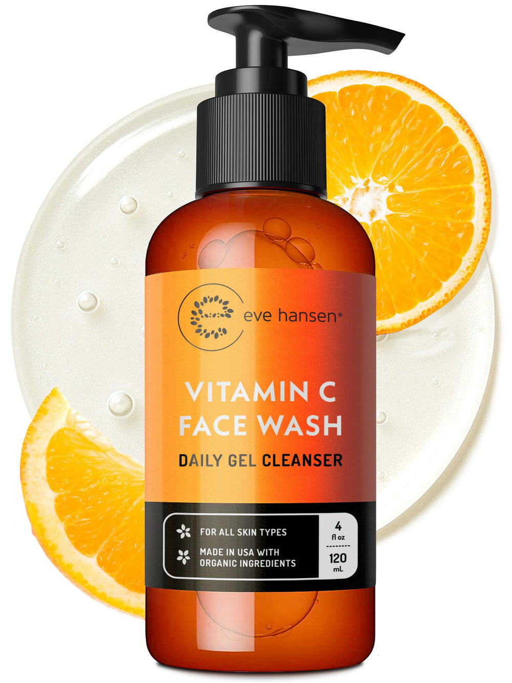 Eve Hansen Vitamin C Cleanser bottle for a gentle, refreshing cleanse.