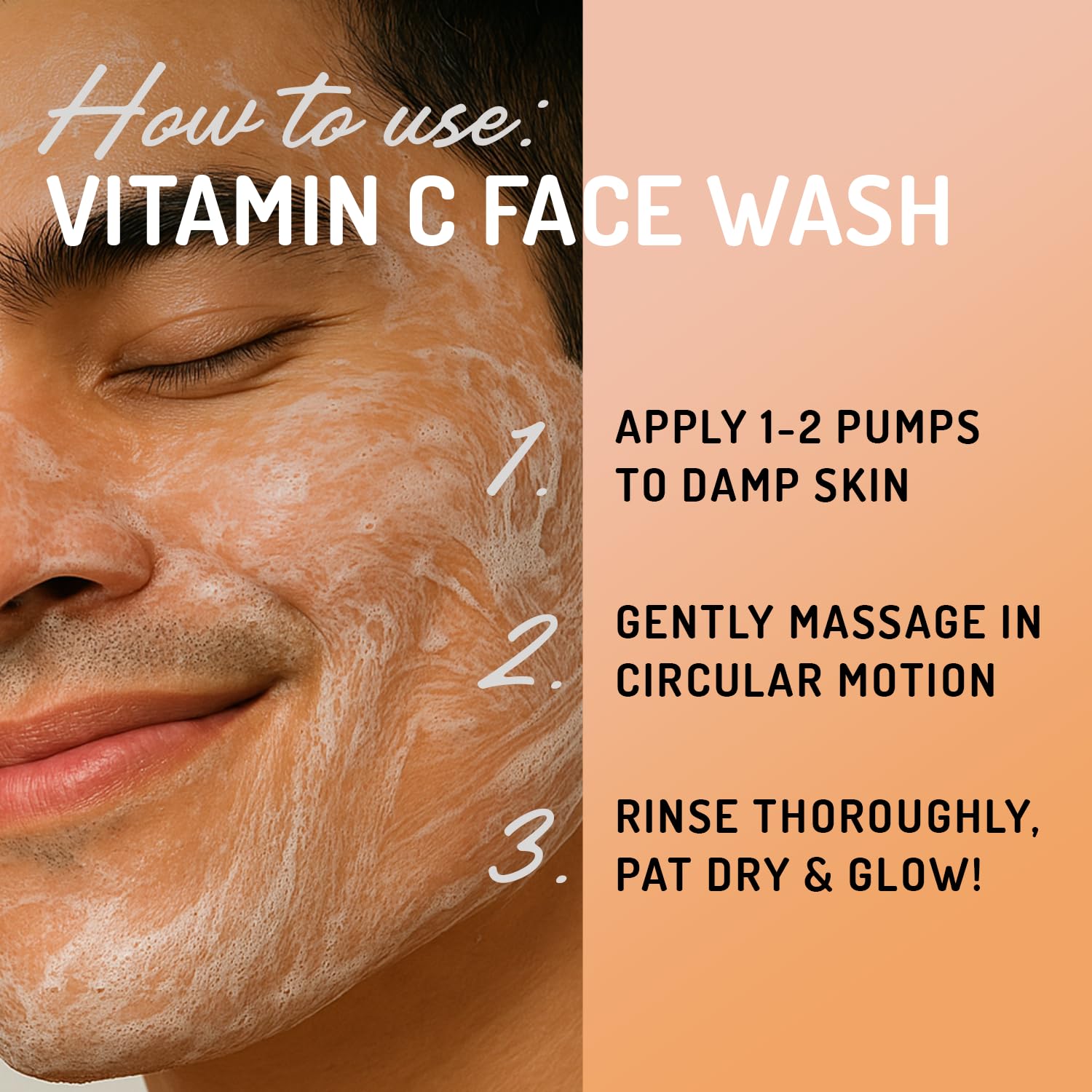 Eve Hansen Vitamin C Cleanser gel texture ready for daily use on skin.