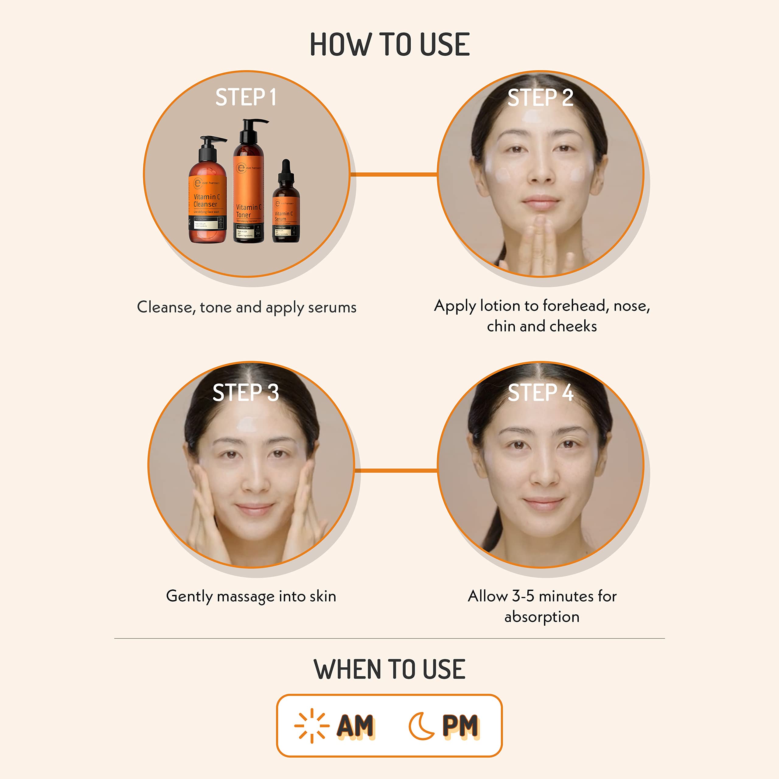 Eve Hansen Vitamin C Face Moisturizer with Jojoba Oil balances oil production