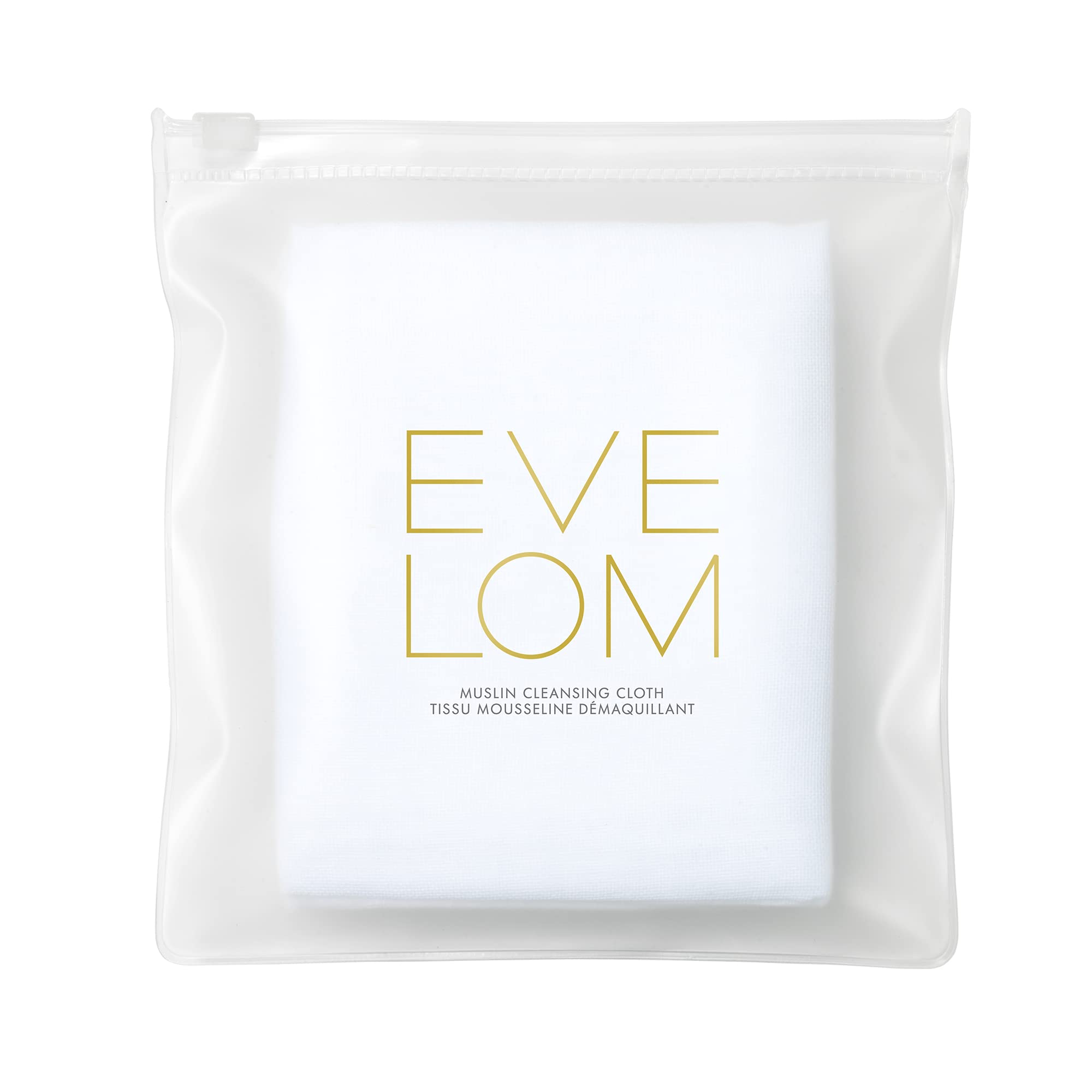 EVE LOM Muslin Cloth shows soft cotton texture for gentle exfoliation
