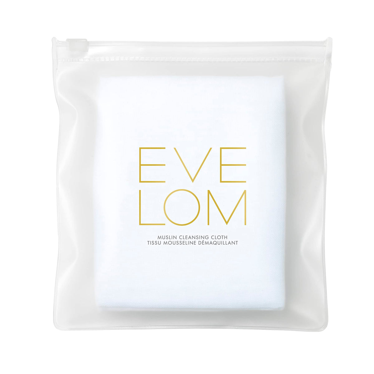EVE LOM Muslin Cloth shows soft cotton texture for gentle exfoliation