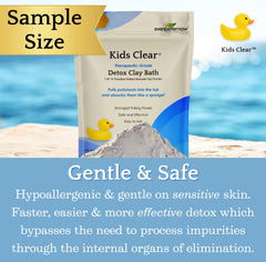 Evenbetternow Kids Clear Detox Clay Bath dissolving easily in warm water for smooth bath time.