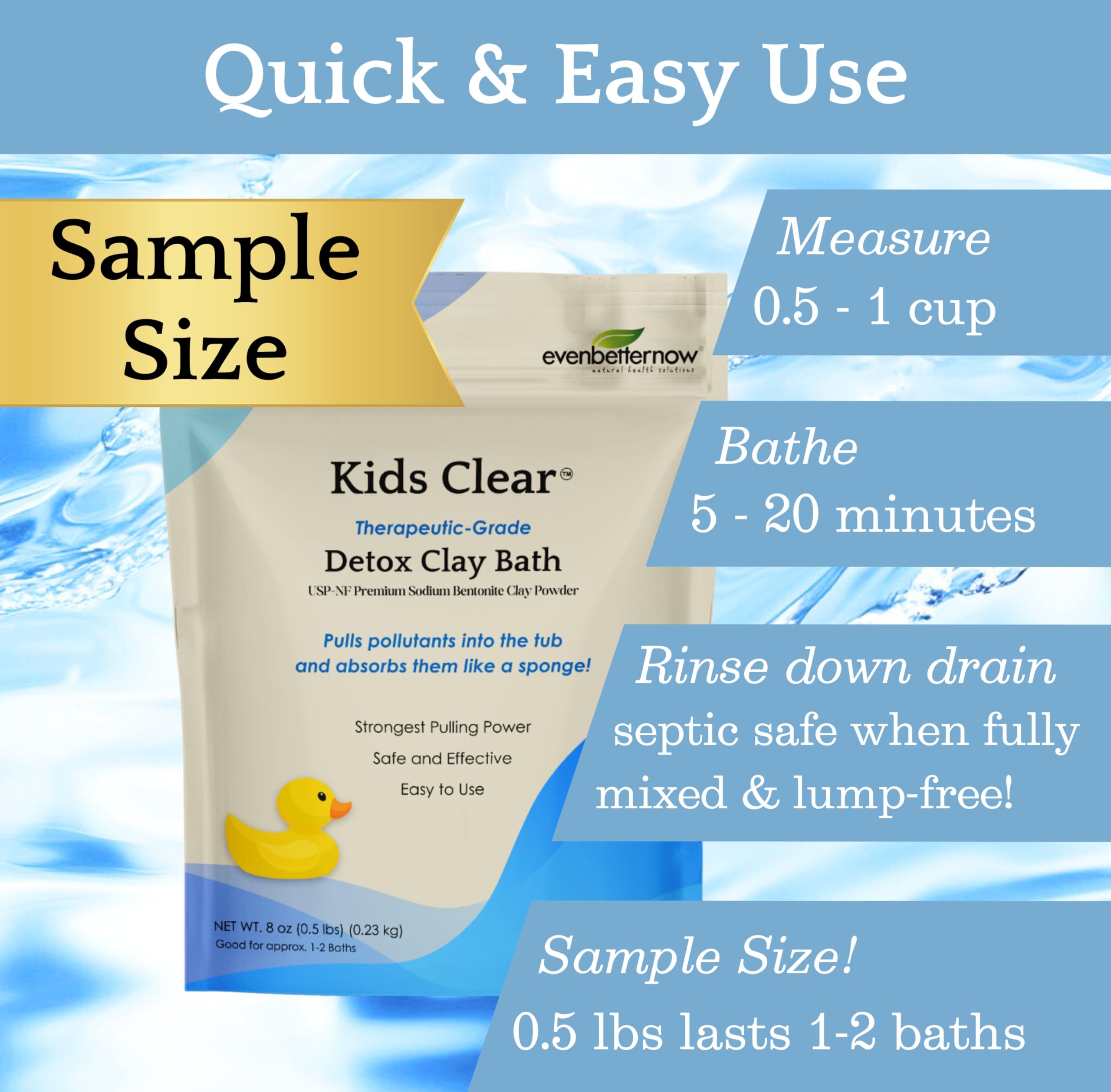 Evenbetternow Sample Pack 0.5 lb promotes trial-friendly experience for parents and kids.