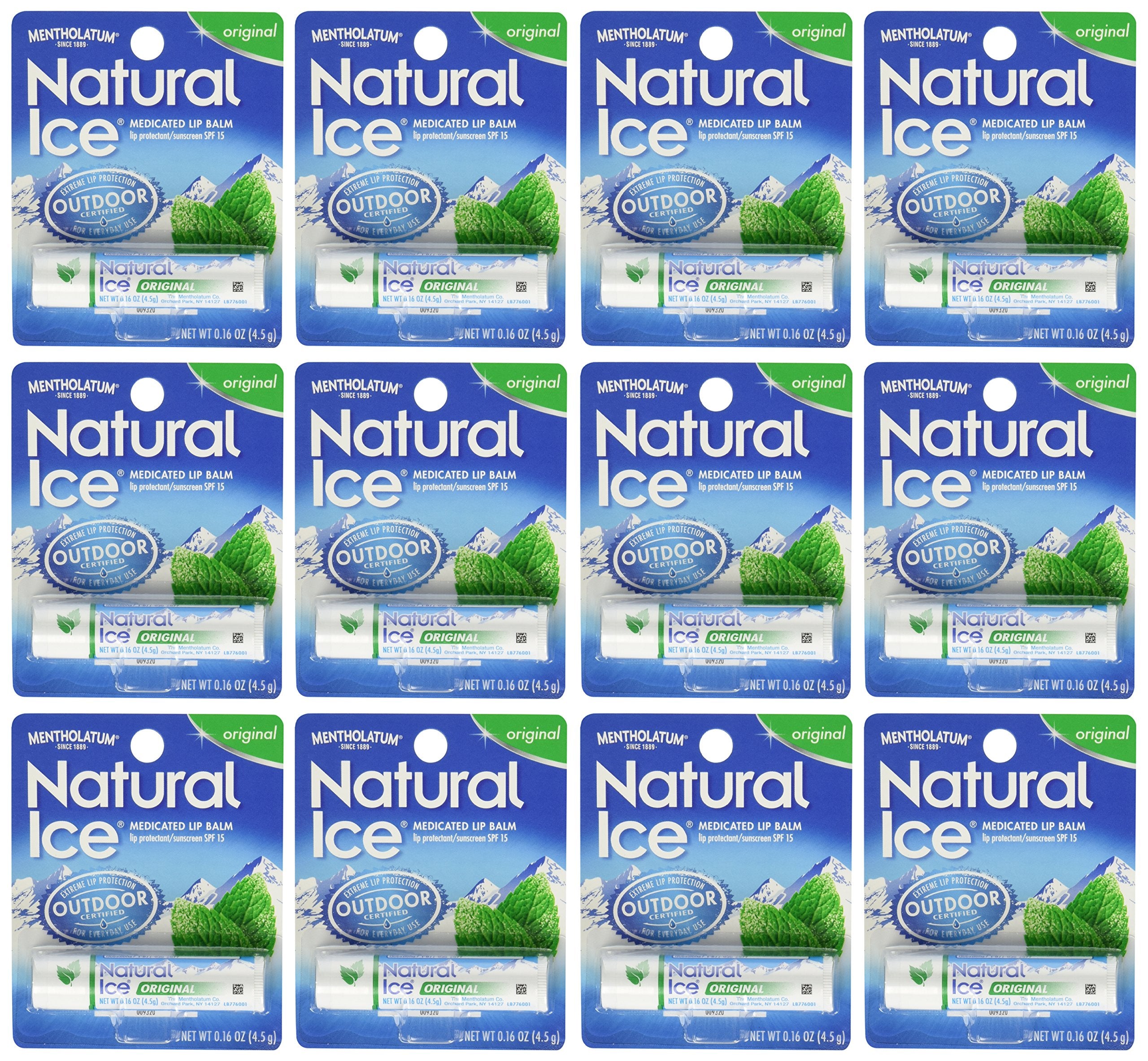 Ever Ready Mentholatum Natural Ice lip balm cooling dispense for quick relief on dry lips