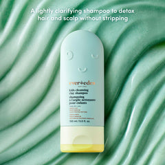 Evereden After Swim Kids Shampoo green kaolin clay illustration detoxifying scalp