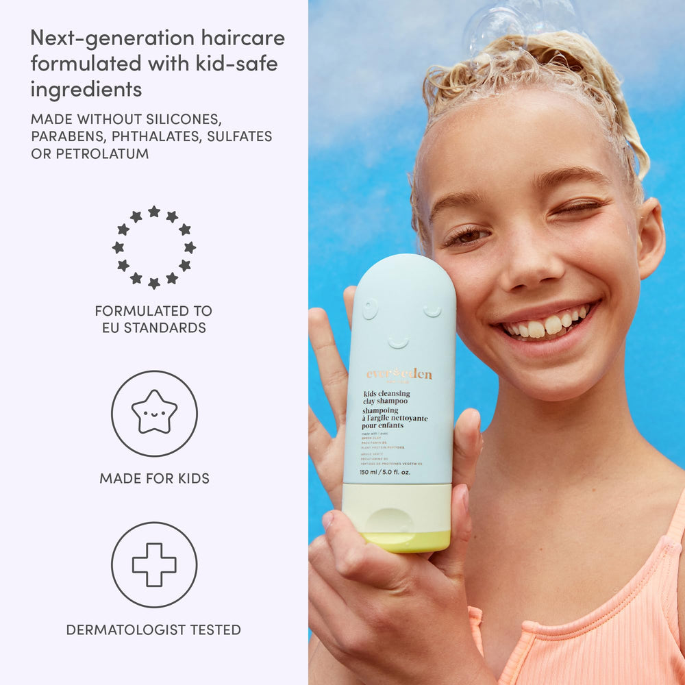 Evereden After Swim Kids Shampoo plant protein peptides and argan oil for strength