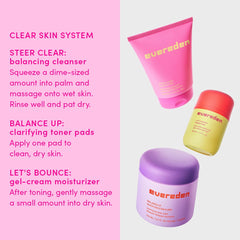 Evereden Balance Up toner pad in container highlights convenient, ready-to-use teen skincare.